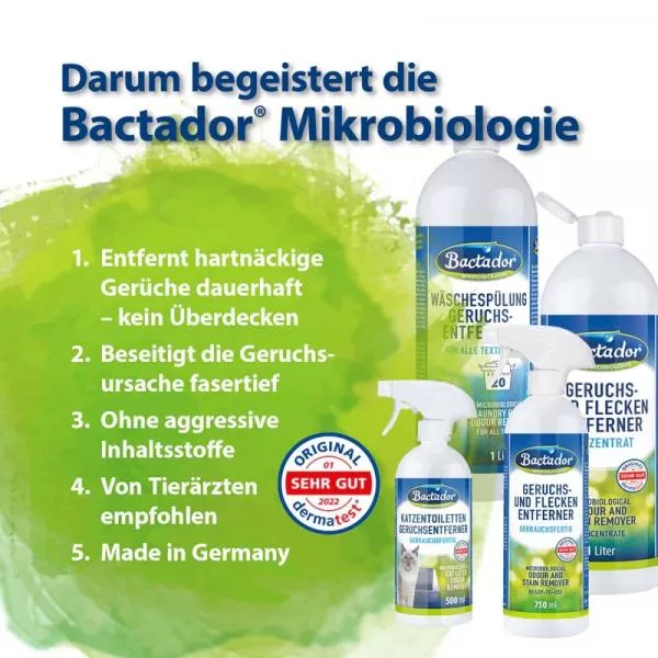 Bactador Auto Innenreiniger und Geruchsentferner Spray - 500 ml Bactador Auto Innenreiniger und Geruchsentferner Spray - 500 ml